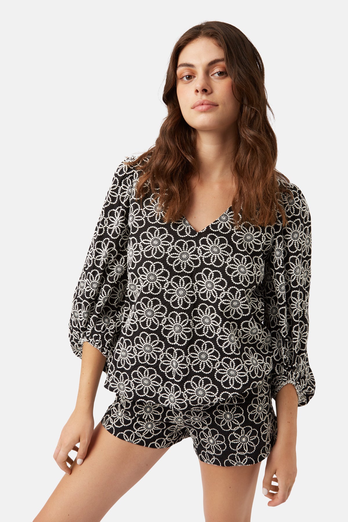 Traffic People The Sun On My Face Mollie Top-SMF12060-black/white