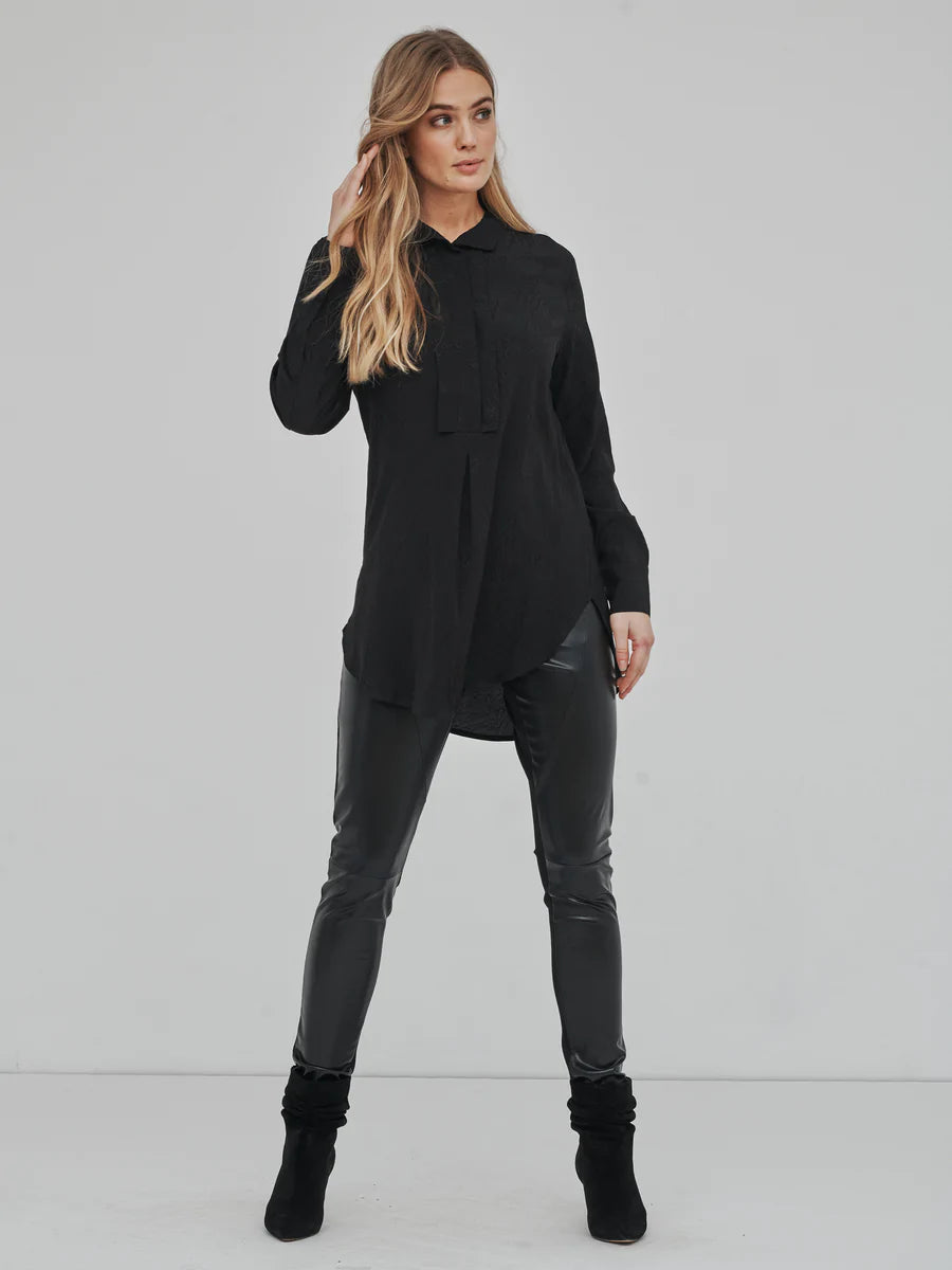 Nu Denmark Moel Shirt - Black - 7348-50