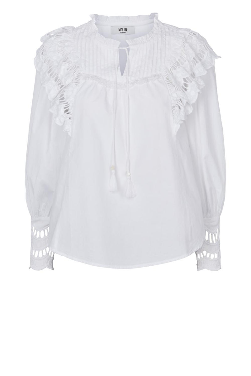 Moliin Paisley Shirt - White - 2223228